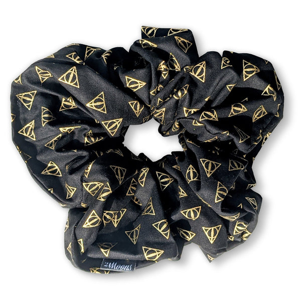 Harry Potter Scrunchie - Deathly Hallows - 3 SIZES - Mini - Classic - Dramatic